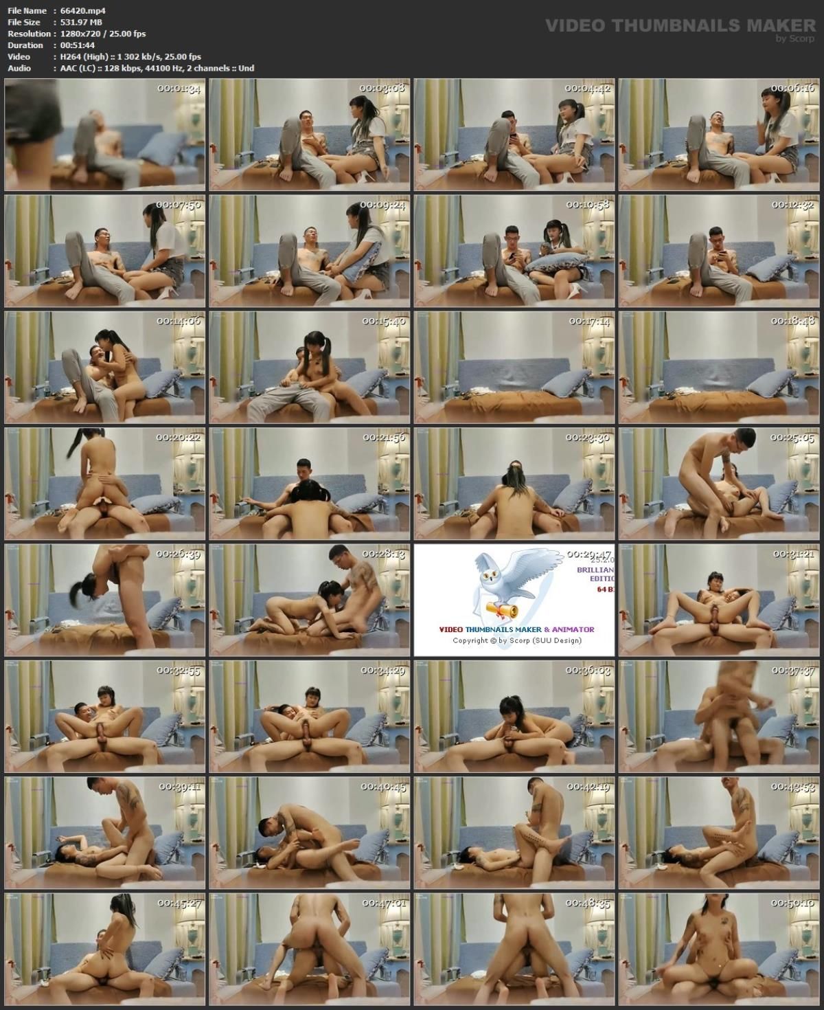 [85,42 Go] Pack d'escortes de couples avec caméra cachée asiatique 410 (150 clips)