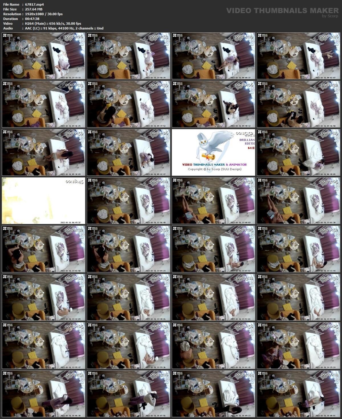 [85,64 GB] Asiatische Escort-Paare mit versteckter Kamera, Paket 418 (150 Clips)