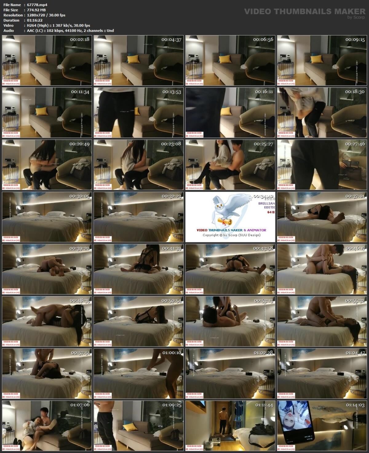 [85.64 GB] Asian Hidden Camera Couples Escorts Pack 418 (150 Clips)